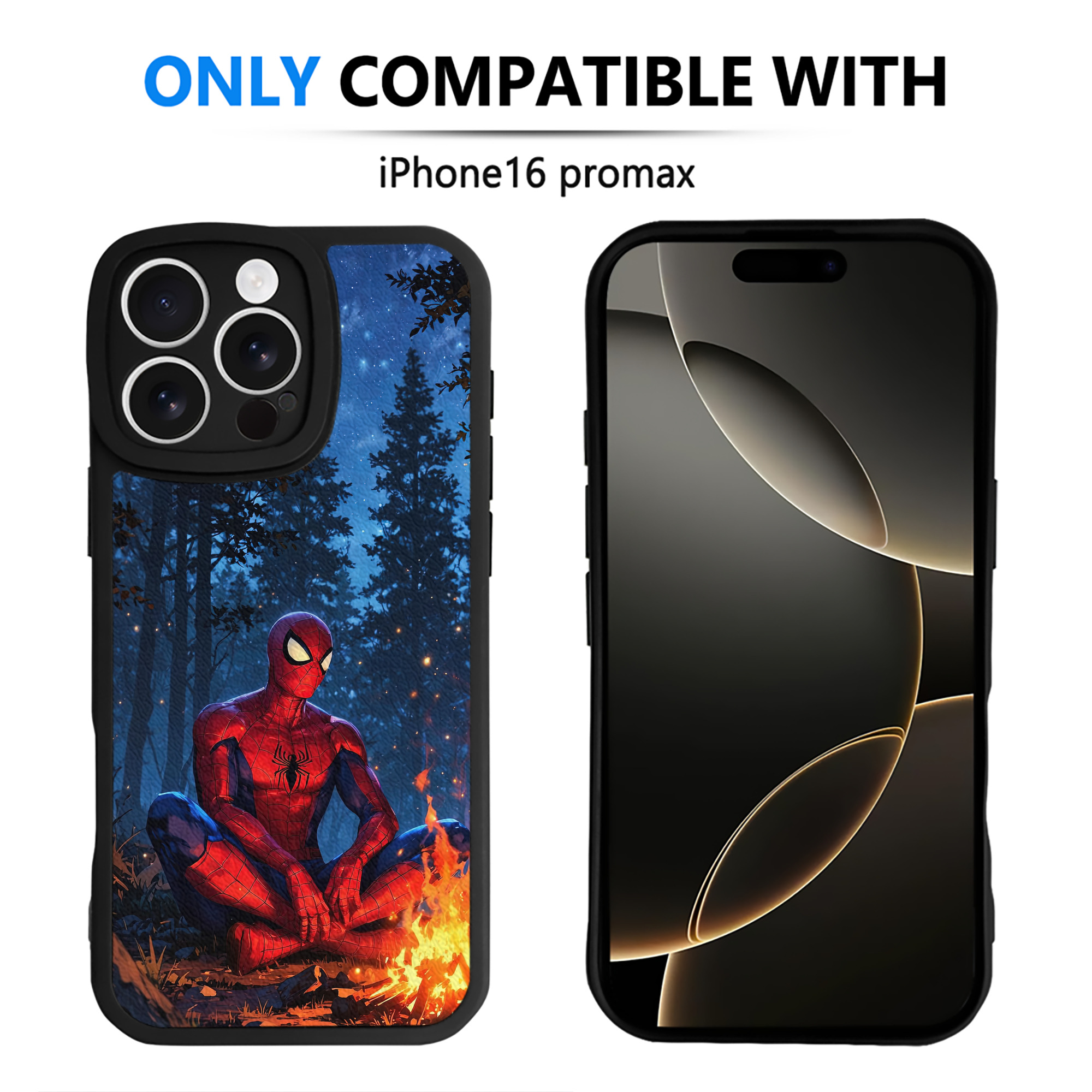 Spider Man スパイダーマン 【iPhone 16シリーズ対応】シリコンスマホケース（レザー調） 材質：シリコン